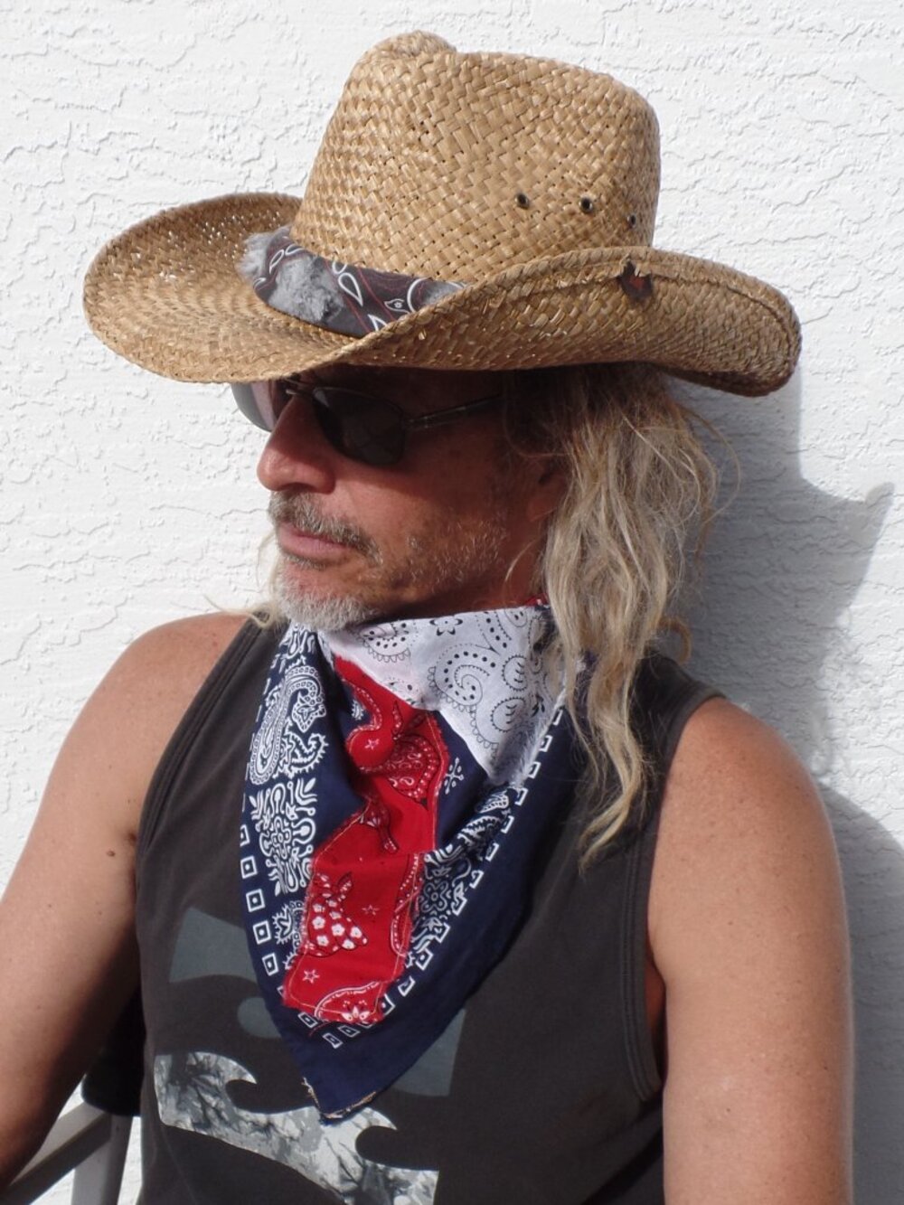 Hand Crafted Quilted Bandana REVERSABLE